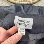 Unique Vintage  Women’s Chambray High Rise Pants Cropped Capri Blue Plus Size 5X Photo 8