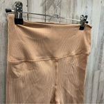 Love Tree Tan Ribbed High Rise Bike Shorts Womens Size Small 8” Inseam Photo 1