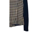 CAbi  Women's Jacket Houndstooth Model‎ 978 Lined Zip Up Snap Charcoal Tan Sz. 4 Photo 7