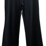 Eileen Fisher  Black Ponte Knit Stretch Pocket Zip Button Pant Small Lagenlook Photo 0