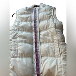 Aeropostale  Women's White Puffer Vest‎ Size Small Winter Casual Photo 7