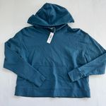 James Perse  Hoodie Cropped Captain Blue Size 0 X-Small NWT Photo 1