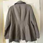 London Fog wool blend Grey pea coat, size medium, winter coat, wool coat, gray Photo 4