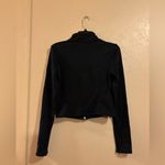 Good American  Women's Compression Terry Mock Zip Top sz M Photo 1