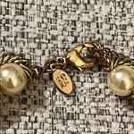 Kenneth Jay Lane KJL Gold Tone and Faux Pearl Necklace Photo 3