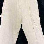 ZARA Linen Cargo Pants Photo 2