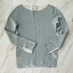 Club Monaco Reversible Sweater Icy Blue & Off White Women’s Sweater XS/TP Photo 4