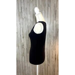 Vintage Altitude Women's Large Black‎ Cotton Sleeveless Scoop Neck Tank Top Black Photo 6