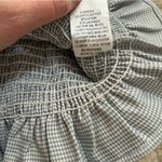 Anthropologie NWT Pants Store Shirred Smocked Crop Top Womens Large Summer Gingham Photo 6