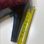 Nine West  burgundy Croc Embossed Leather Heels  - Size 7.5M Photo 8