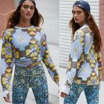 Free People FP Movement Folk Art Floral Keep Rolling Printed Long Sleeve Size XS Photo 2