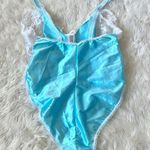 Vintage 70s Teddy Lingerie Blue Size M Photo 3