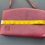 Anne Klein Vintage For Calderon Elegant Burgundy Leather Shoulder Bag Photo 7