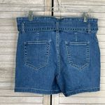 a.n.a  High Waist Stretch Denim Shorts w Waist Tie-6 Photo 1