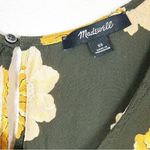 Madewell  Rhyme floral flutter sleeve green yellow top size XS Photo 5