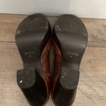 MIA  Peep Toe Mary Jane Heels Brown Leather Embossed Chunky Block Heel Shoes 8M Photo 1