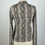 Oak + Fort  Snake Print Mock Neck Top Photo 4