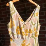 Paper Heart Linen Blend Pastel Floral Print Maxi Dress M Photo 6