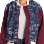Free People NWT, Varsity of Dreams Bomber Jacket, Sz S Photo 0