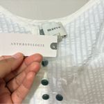 Maeve Anthropologie White  Puff-Sleeve Sweetheart Top Size L NWT (READ) Photo 5