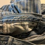 American Eagle  Outfitters Mom Jean Railroad Striped High Rise Ankle Cotton 4 Photo 8