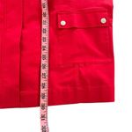 Ming Wang  Lightweight Trench Jacket in Red Full Zip Photo 13