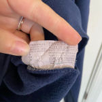 Champion EUC |  women’s navy blue‎ logo crewneck — small Photo 4