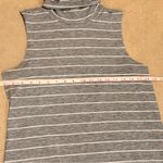 Old Navy  Gray and White Striped Midi Dress Photo 8