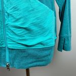 Neon Buddha Jacket L Womens Zip Up Lightweight Ruched Tie Sleeve Large Photo 9