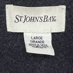 st. john's bay Women Sz L Grey Wool Cashmere Blend Double-Breasted Peacoat VTG Photo 11