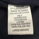 Dress Day Navy Blue Floral Maxi Dress Size Large Photo 3