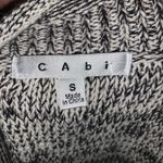 CAbi  variegated S black and white scoop neck short sleeve sweater Photo 2