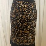 Melissa Black/Brown/Beige  LAWRENCE Floral  Wrap Mini Skirt Photo 3