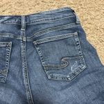 Silver Jeans  Women's Distressed Blue Bermudas Photo 3