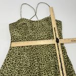 ZARA Dress Womens Small Leopard Print Sleeveless Ruffle Hem Sundress Summer Photo 5
