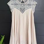 Impressions  Boho Chic Whimsical Lace Detail Babydoll Mini Dress Sz S EUC Photo 0