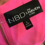 NBD  Revolve Barbiecore high neck‎ cut out mini dress skater pink halter small Photo 6