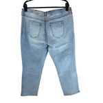 Jessica Simpson Womens Jeans Spotlight High Rise Slim Straight Distressed 18W Photo 1