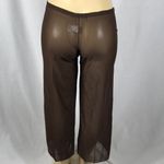 Zuliana Size XL Brown Mesh Waist Tie Beach Pants. Made in USA. New With Tags. Photo 3