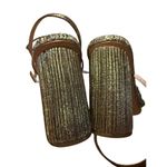Loeffler Randall  Metallic Reed Pleated Twist Heels Sz. 12 Photo 7