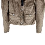 Veronica Beard NEW Camilla Quilted Jacket Puff Sleeves Tan Sierra Size XS Photo 3