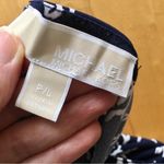 Michael Kors  Dressy,, Lightweight Sleeveless Crop, Navy, White, Large Petite Photo 2