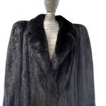 Vintage Smith Fine Furs Natural Female Ranch Real Mink Coat Full American Legend Black Size undefined Photo 1