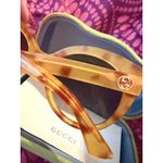 Gucci  Havana Tortoiseshell Cat Eye Sunglasses Brown Gradient Lenses NEW Case Photo 6