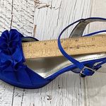 Fioni Royal Blue Satin Formal Sandals 6 Photo 9