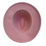 Free People Wythe Leather Band Felt Pink Hat Peony Photo 2