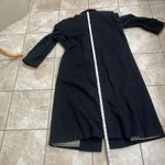 Evan Picone VTG sz 14 Long Black Double Breasted Wool Womens Full Length Coat Photo 6