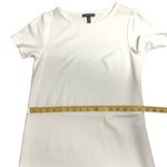 Eileen Fisher  T-Shirt Dress High Low Hem Short Sleeve‎ Stretch White Size Petite Photo 6