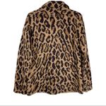 Lauren Ralph Lauren Leopard Print Lambswool Cardigan Sweater Button Front Sz Med Tan Photo 2