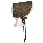 Handmade Vintage Prairie Dress Bonnet w Lace Eyelet Detailing Long Sleeve Floral Photo 7